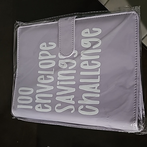 100 Envelope Challenge Binder Saving Folder Purple Color - Picture 2 of 6